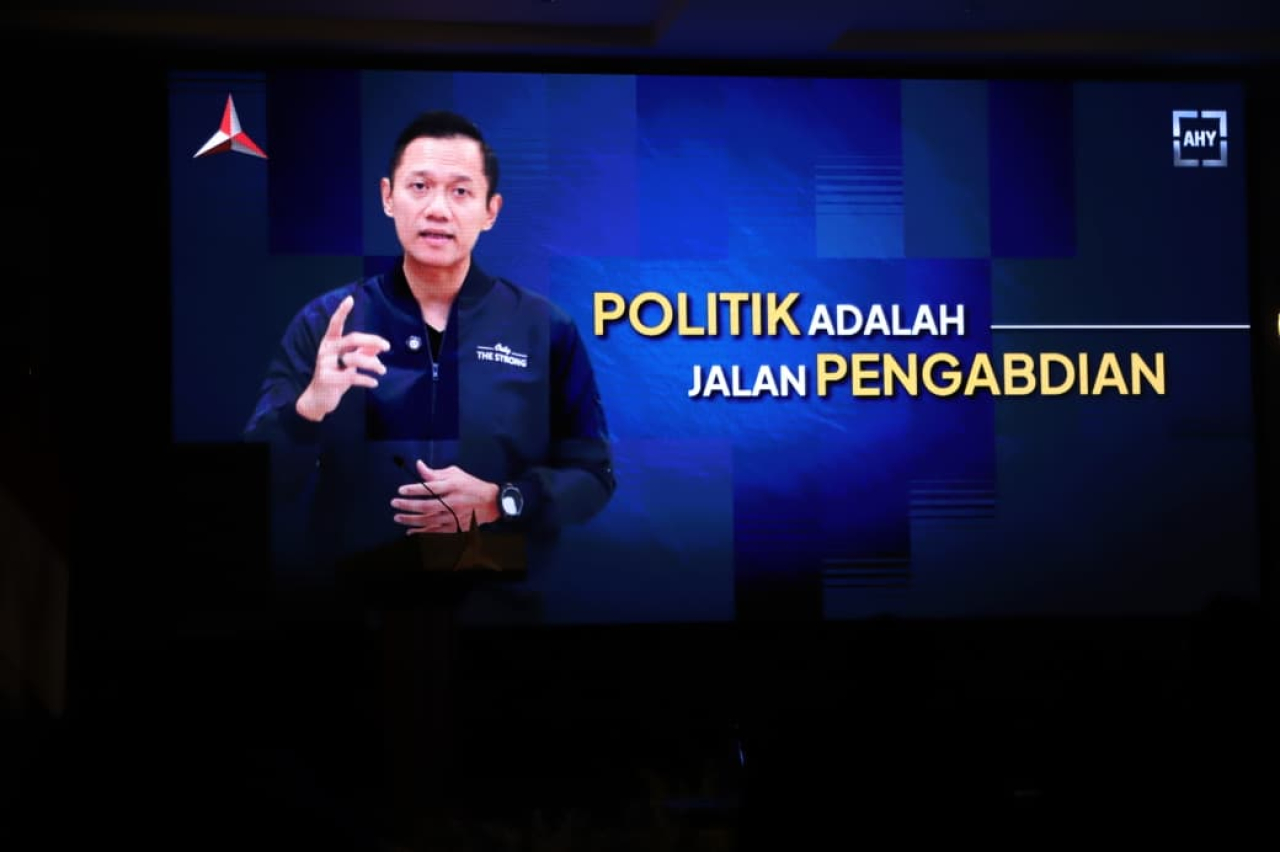 Ketua Umum Partai Demokrat Agus Harimurti Yudhoyono (AHY) minta seluruh kadernya memperjuangkan rakyat ( Foto : istimewa )