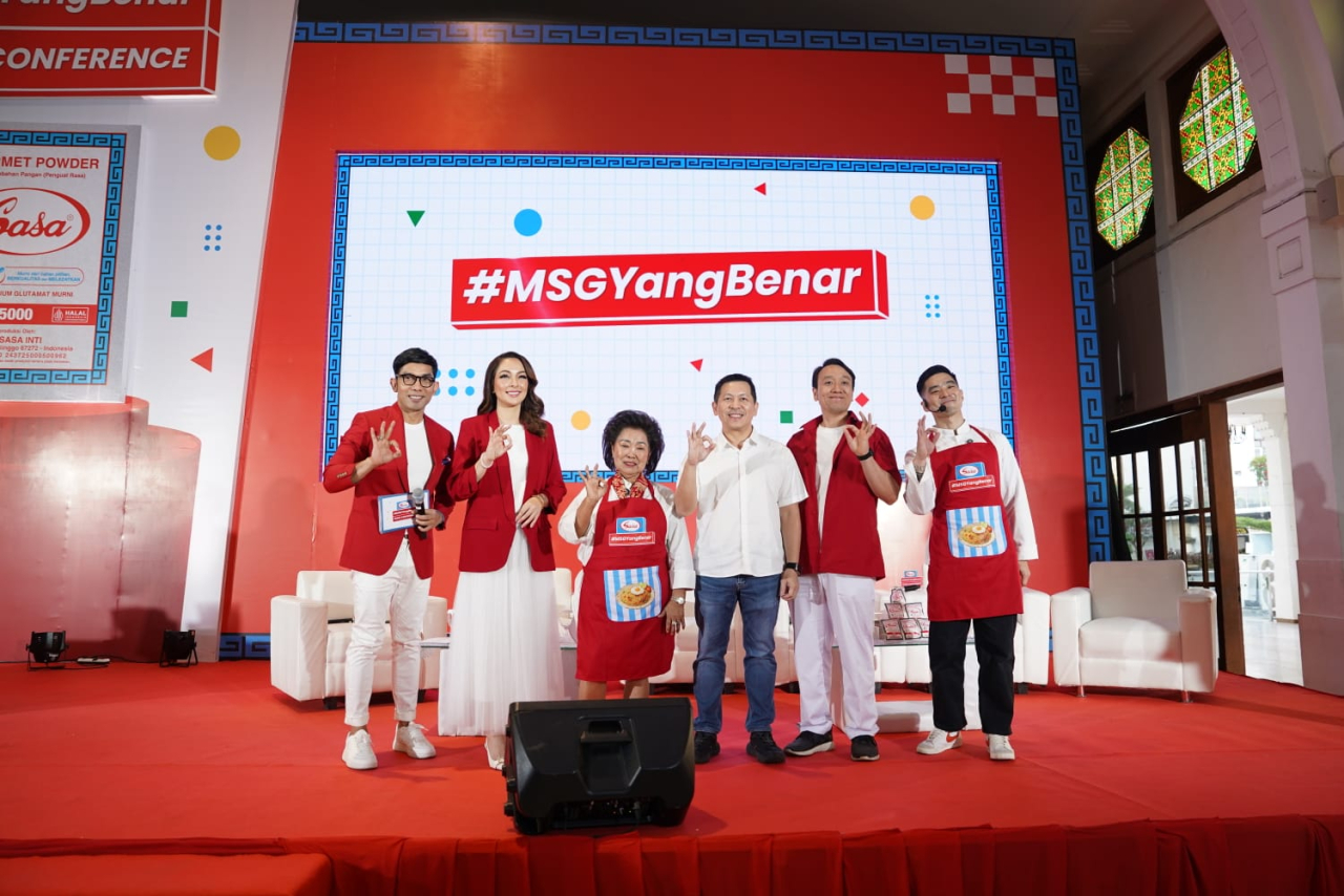 PT Sasa Inti menggelar kampanye  #MSGYangBenar, “MSG: Satu Sendok, Sejuta Mitos” di Alun-Alun Surabaya, ( Foto : Istimewa )