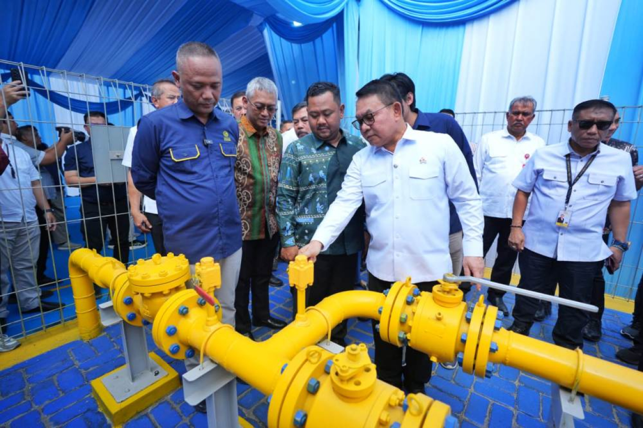 Kunker Kepala Staff Kepresidenan di Jargas Gresik dan Sidoarjo. Foto : PGN