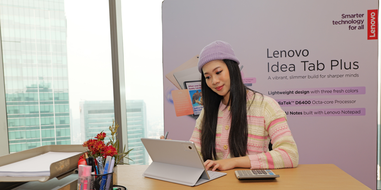 Lenovo Idea Tab Plus dirancang sebagai tablet yang membawa pengalaman produktivitas ke mana pun penggunanya pergi ( Foto : Lenovo for Jatimkini.com )