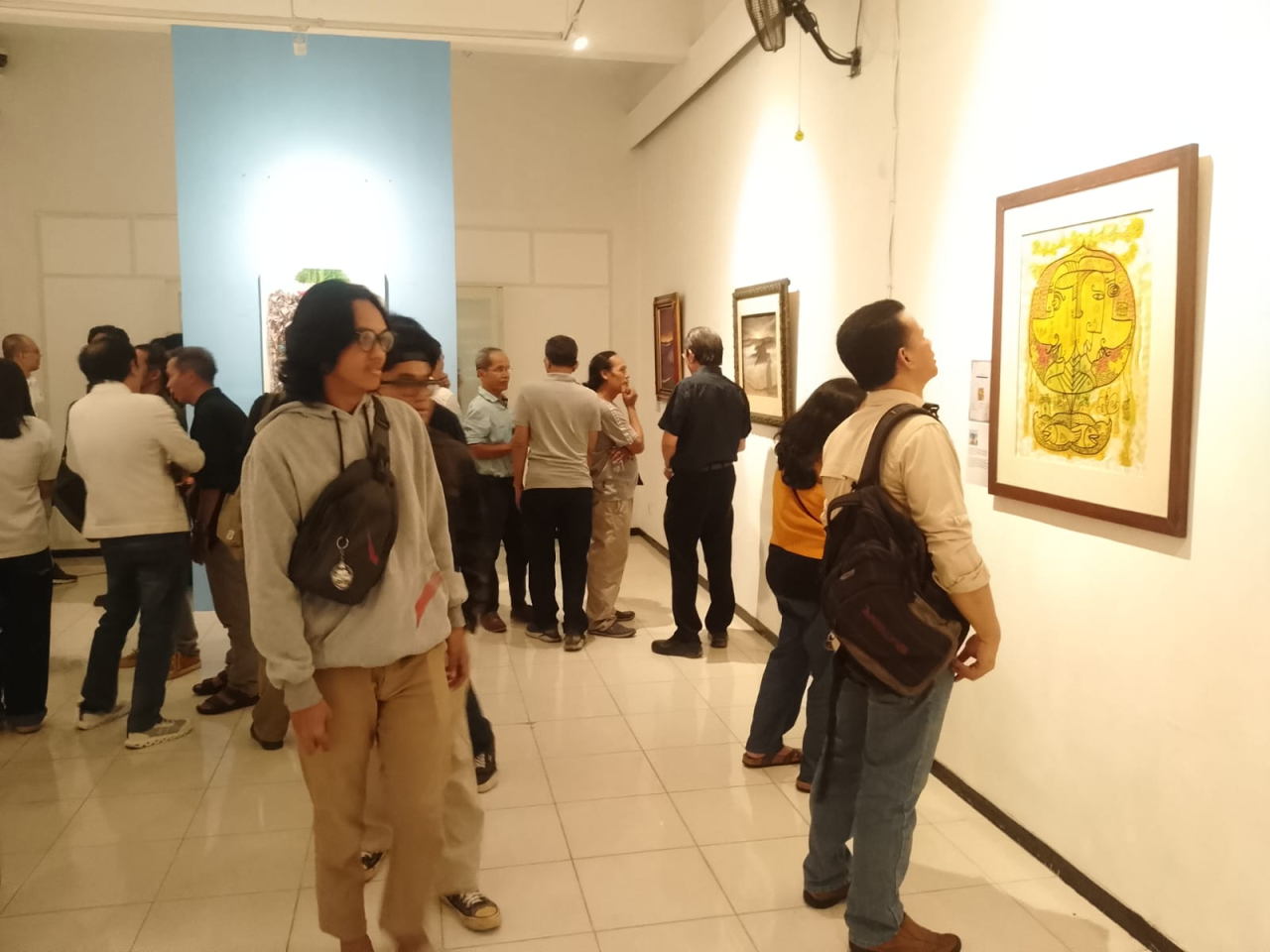 Suasana pembukaan pameran di Galeri Filadelvia, Rabu (2/9/2026), kemarin malam ( Foto : Rokimdakas / Jatimkini.com )