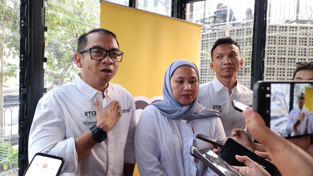 Wawancara bersama Indosat dalam peluncuran IM3 istimewa. Foto : Alvian Yoananta