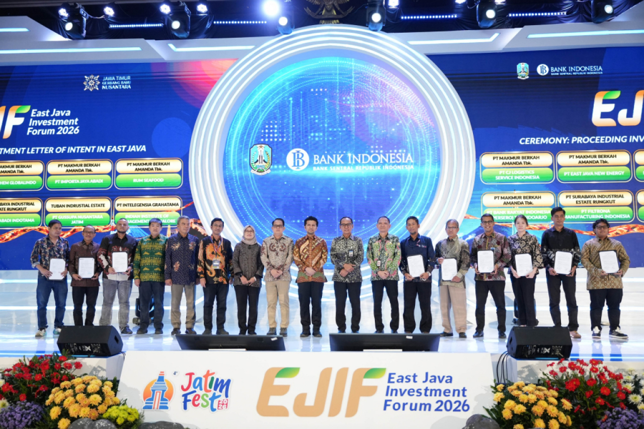 Kegiatan EJIF 2026 di Surabaya untuk meningkatkan kinerja investasi Jatim. Foto : BI