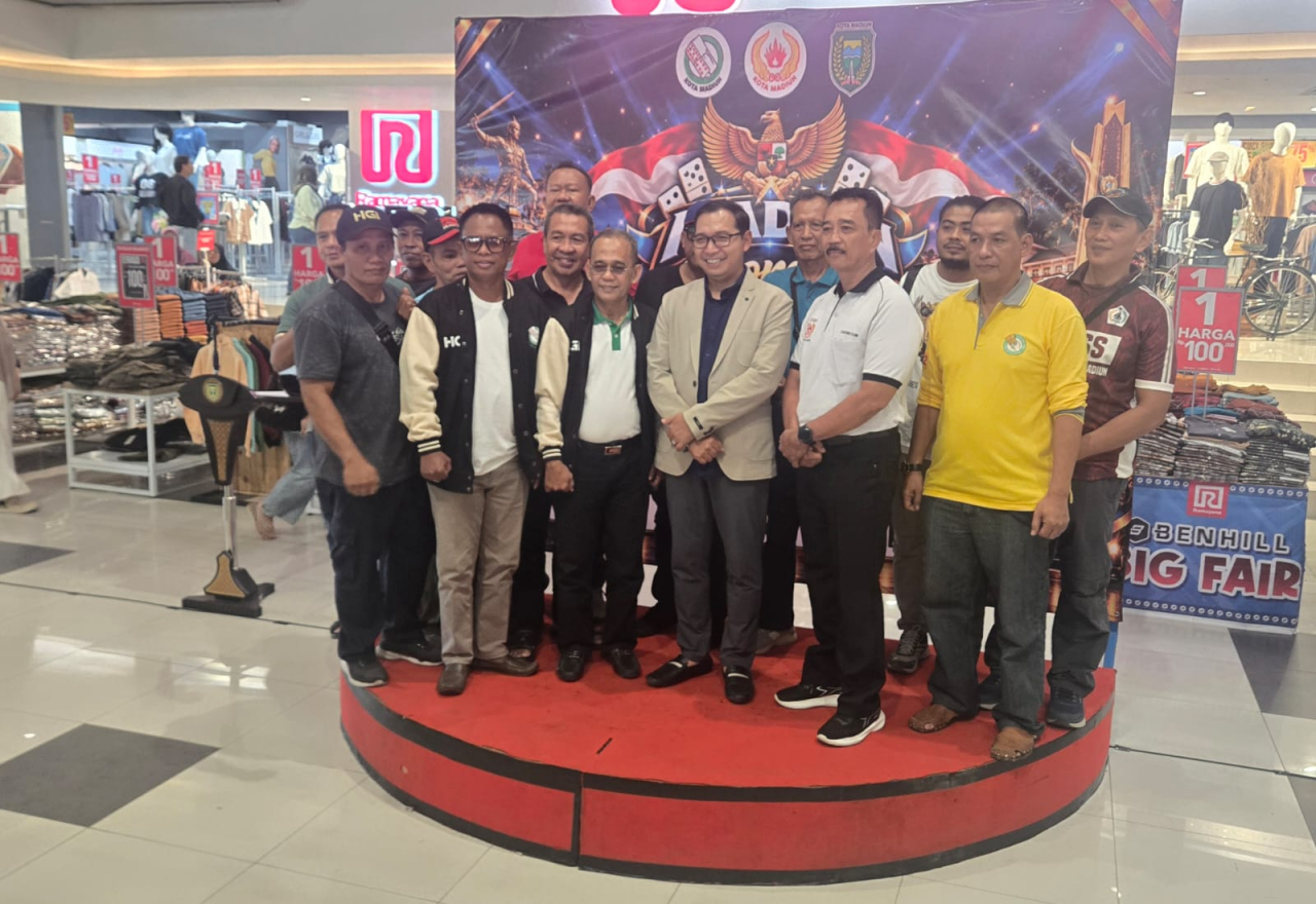 Atlet Gardu Cimon resmi mengikuti  Madiun Domino Tournament 2026  ( Foto : Romi Sucipto / Jatimkini.com )
