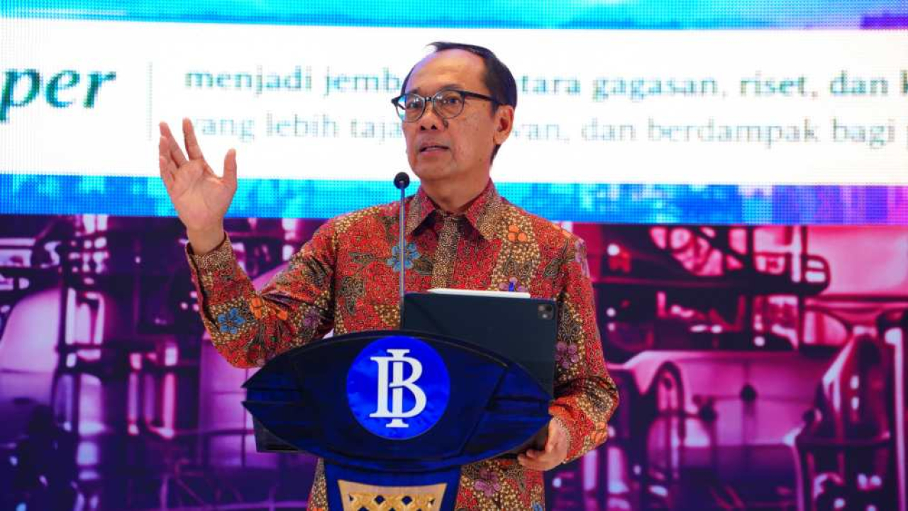 Kepala BI Jatim Ibrahim dalam gelaran EJavec Forum 2026. Foto : BI
