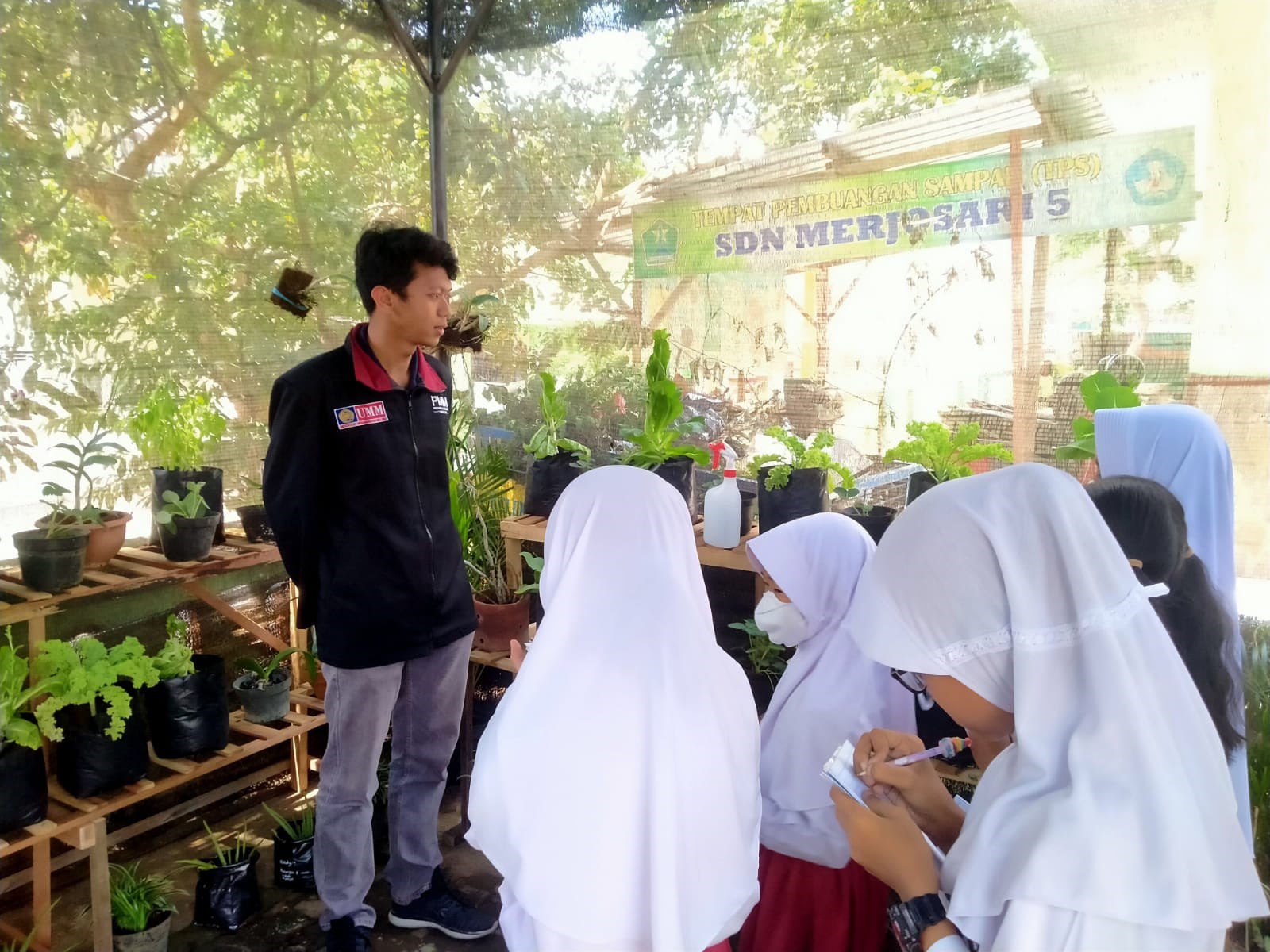 Mahasiswa PMM UMM Berkolaborasi dengan SD Negeri Merjosari 5 Untuk Pengelolaan Green House Guna Mewujudkan Sekolah ADIWIYATA