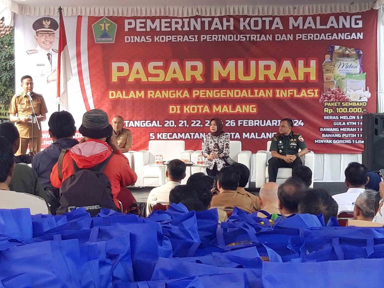 Redam Gejolak Harga Beras, Penjabat Wali Kota Malang Gelar Pasar Murah