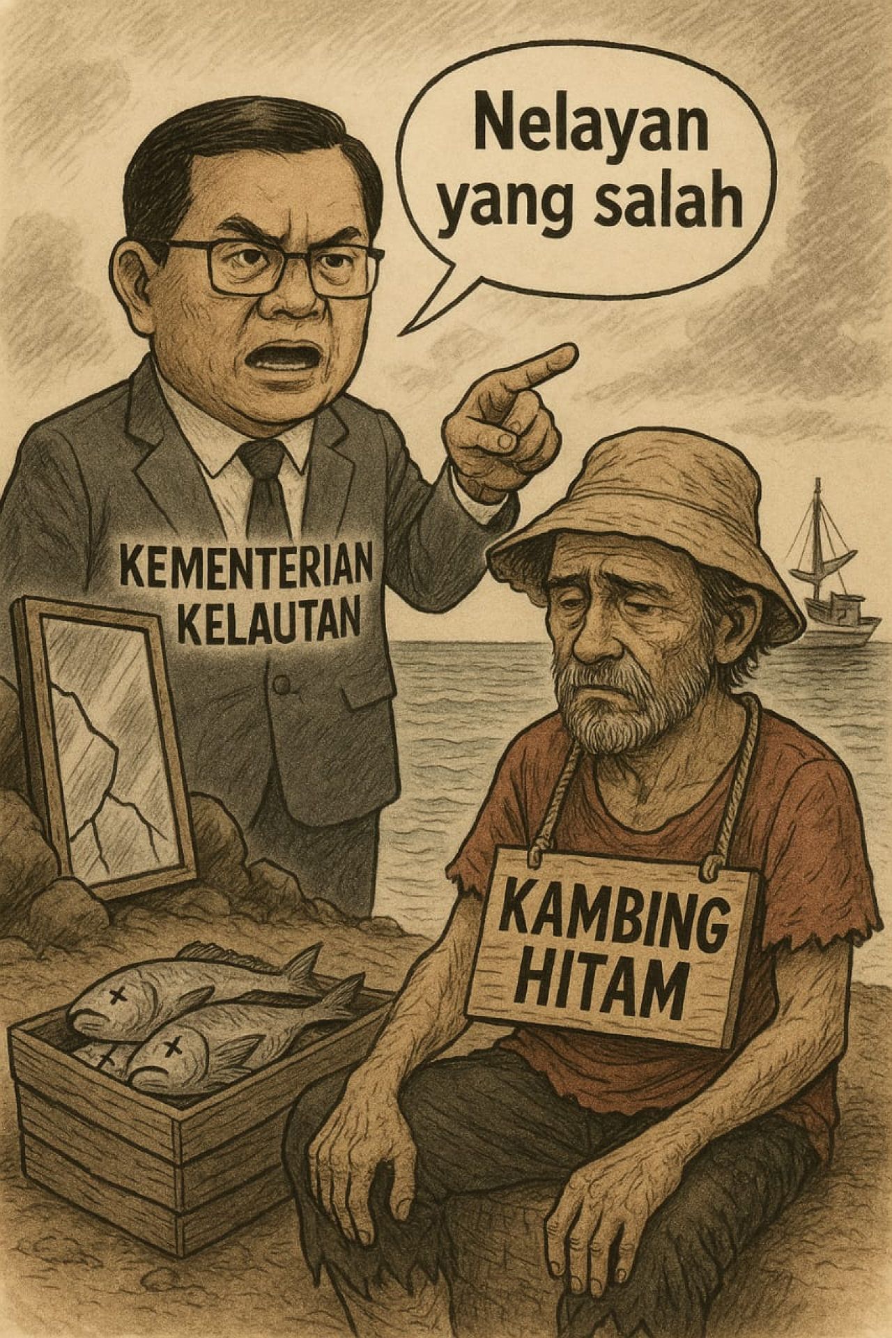 KKP Buruk Muka Cermin Dibelah. Buruk Kinerja, Nelayan Disalahkan
